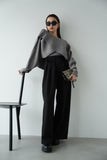 【2点SET】レイヤードニットセット GRAY