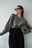 【2点SET】レイヤードニットセット GRAY