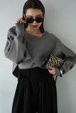 【2点SET】レイヤードニットセット GRAY