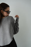 【2点SET】レイヤードニットセット GRAY
