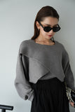 【2点SET】レイヤードニットセット GRAY