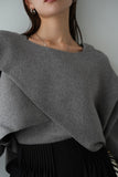 【2点SET】レイヤードニットセット GRAY