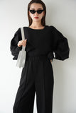 【2点SET】レイヤードニットセット BLACK