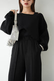 【2点SET】レイヤードニットセット BLACK