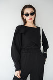 【2点SET】レイヤードニットセット BLACK
