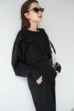 【2点SET】レイヤードニットセット BLACK