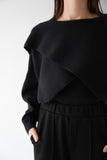 【2点SET】レイヤードニットセット BLACK