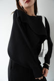 【2点SET】レイヤードニットセット BLACK