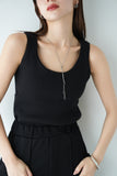 【2点SET】レイヤードニットセット BLACK