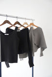 【2点SET】レイヤードニットセット GRAY