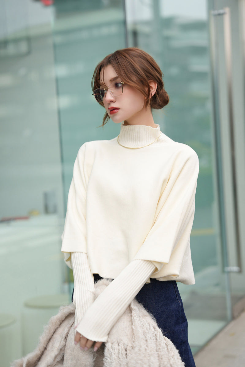 2点SET】ケープアンサンブルニット オフホワイト – ODORATA official