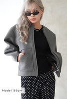 ボンディングブルゾン Gray
