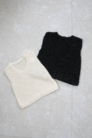 【再入荷！】チョウチョヤーンKNIT ビスチェ　BLACK