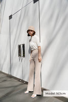 シアーニットリブトップス White