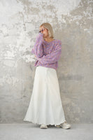 MIXカラーオーバーKNIT TOPS　LAVENDER