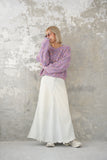 MIXカラーオーバーKNIT TOPS　LAVENDER