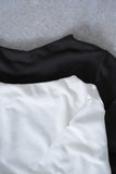 裏毛オフショルTOPS　 charcoal