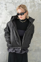 ファイバーダウンショートジャケット Black