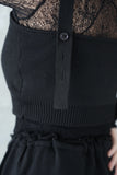 【再入荷！】ZIPビスチェキャミ　BLACK
