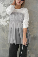 チュールドッキングTOPS　WHITE