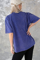ピグメント Tシャツ　BLUE