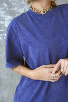 ピグメント Tシャツ　BLUE