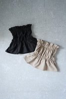 リネンタッチギャザーベアビスチェ　BEIGE