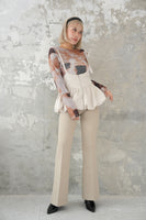 ヒップアップ フレアパンツ Beige