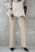 ヒップアップ フレアパンツ Beige