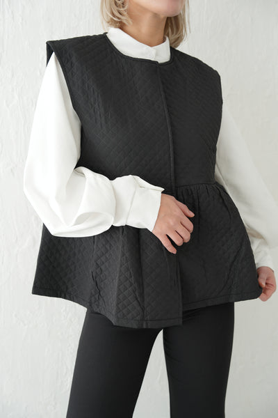 キルトビスチェTOPS　BLACK