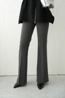 センタープレスフレアパンツ	CharcoalGray