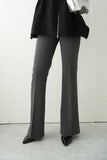センタープレスフレアパンツ	CharcoalGray