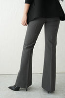 センタープレスフレアパンツ	CharcoalGray