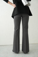 センタープレスフレアパンツ	CharcoalGray