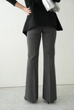 センタープレスフレアパンツ	CharcoalGray