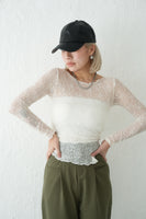 レースシアーTOPS　WHITE