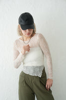 レースシアーTOPS　WHITE