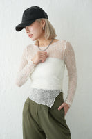 レースシアーTOPS　WHITE