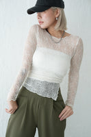 レースシアーTOPS　WHITE