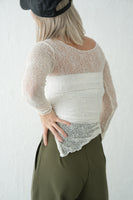 レースシアーTOPS　WHITE