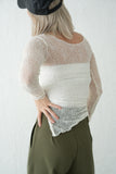 レースシアーTOPS　WHITE