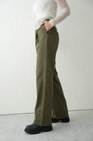 センタープレスワイドパンツ Green