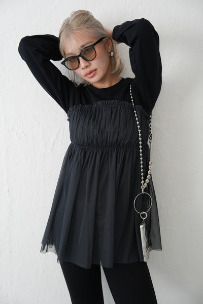 チュールドッキングTOPS　BLACK