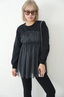 チュールドッキングTOPS　BLACK