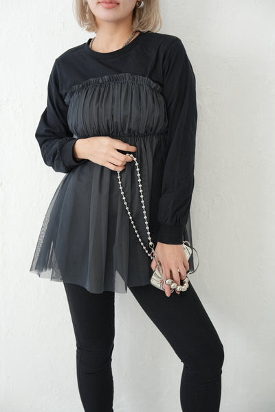 チュールドッキングTOPS　BLACK