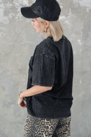 ピグメント Tシャツ　BLACK