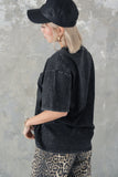 ピグメント Tシャツ　BLACK