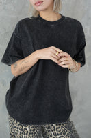 ピグメント Tシャツ　BLACK