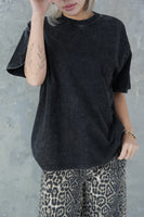 ピグメント Tシャツ　BLACK