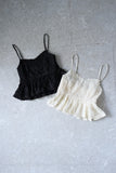 ラインレースビスチェキャミ　IVORY